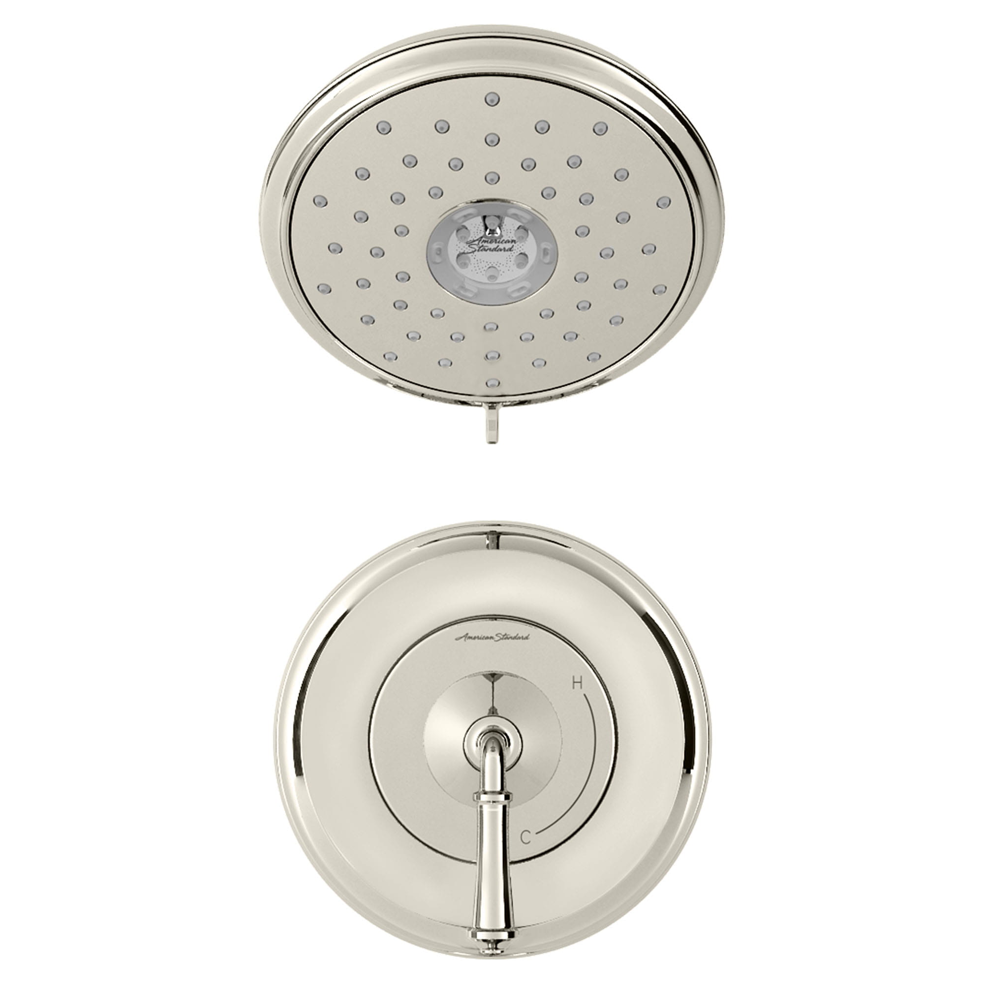 Delancey 25 gpm 94 L min Shower Trim Kit With 4 Function Showerhead and Lever Handle POLISHED  NICKEL